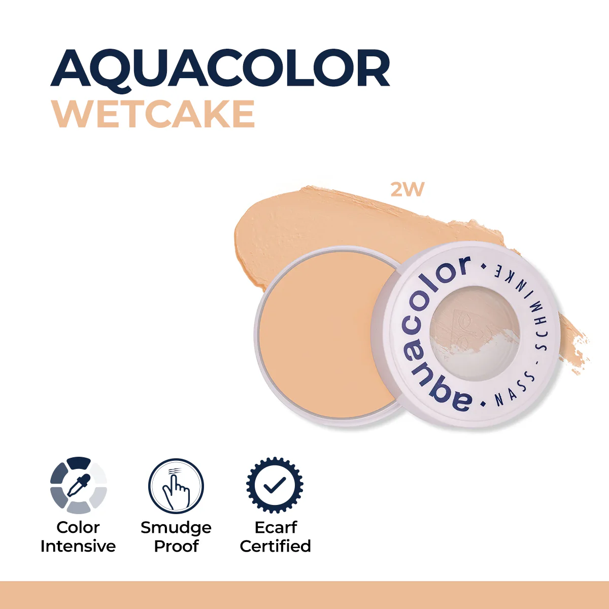 Kryolan Professional Make-Up Aqua Color Wet Cake 2W