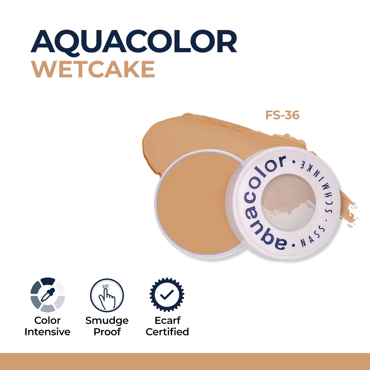 Kryolan Professional Make-Up Aqua Color Wet Cake FS36