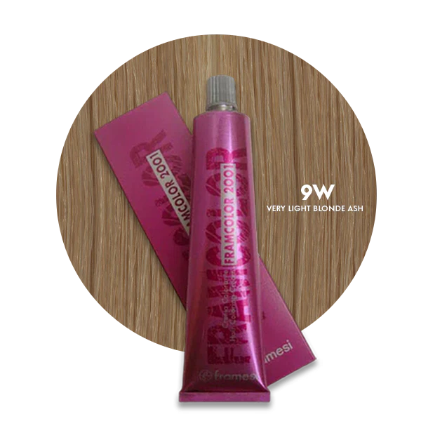 Framesi Framcolor 2001 Hair Color Cream 60ml - 9W Very Light Blonde Ash