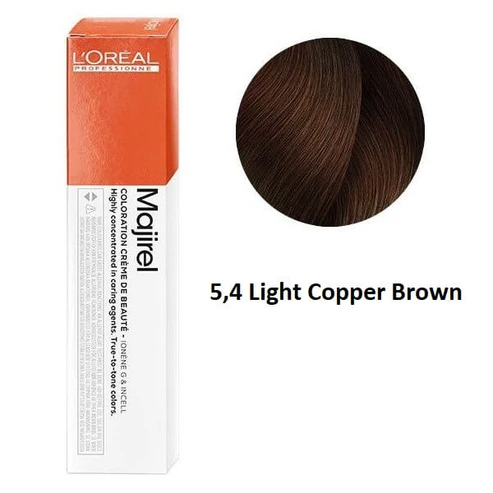 Loreal Professionnel Majirel 5.4 Light Copper Brown 50ml