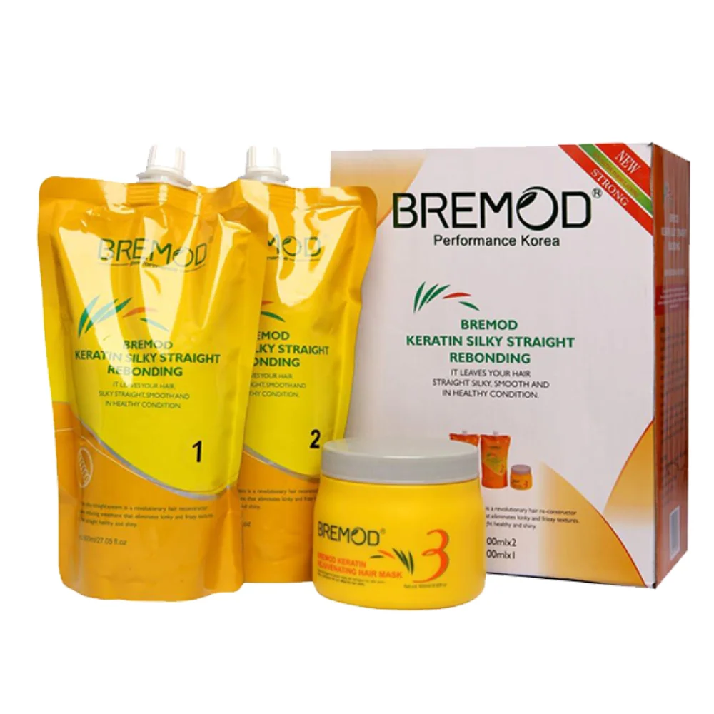 Bremod Keratin Kit : Silky Straight Keratin Rebonding 800 ml