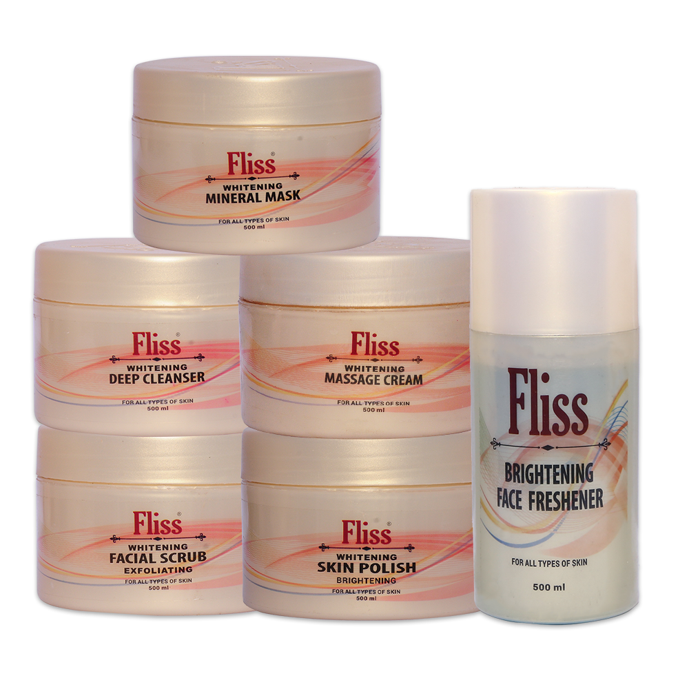 Fliss Whitening Brightening Facial Set 500gms x 6pcs