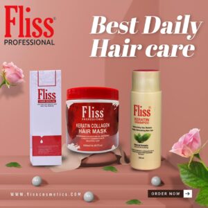 FLISS KERATIN SHAMPOO + KERATIN COLLAGEN MASK + HAIR SERUM COMBO PACK